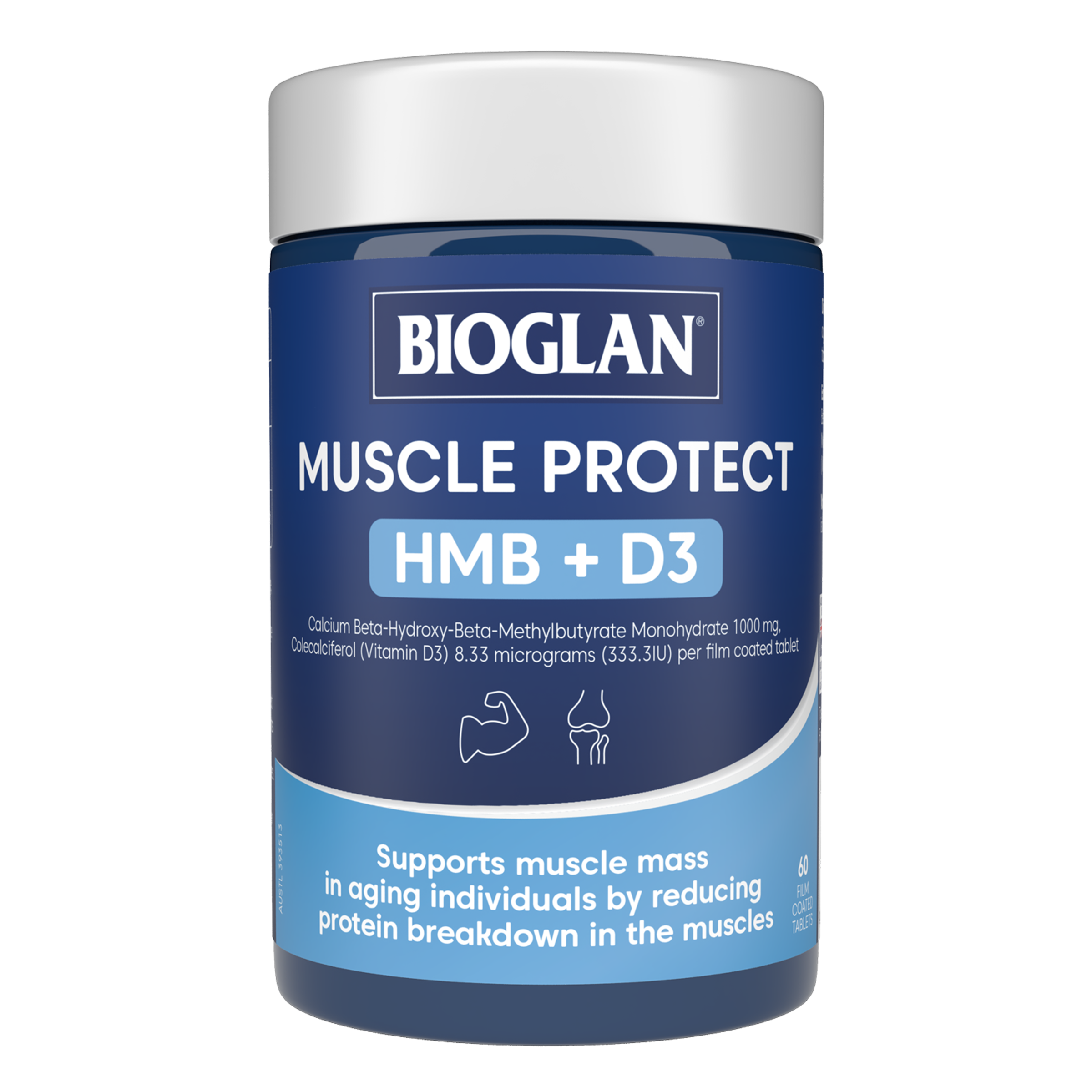 Bioglan Muscle Protect HMB + D3 60 tablets