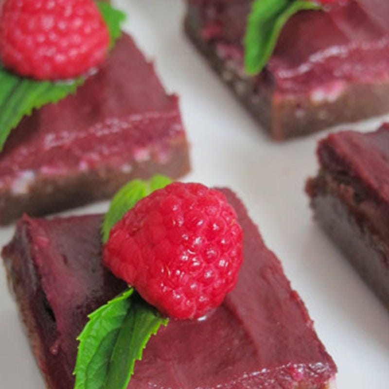 Christmas Berry Choc Protein Brownie