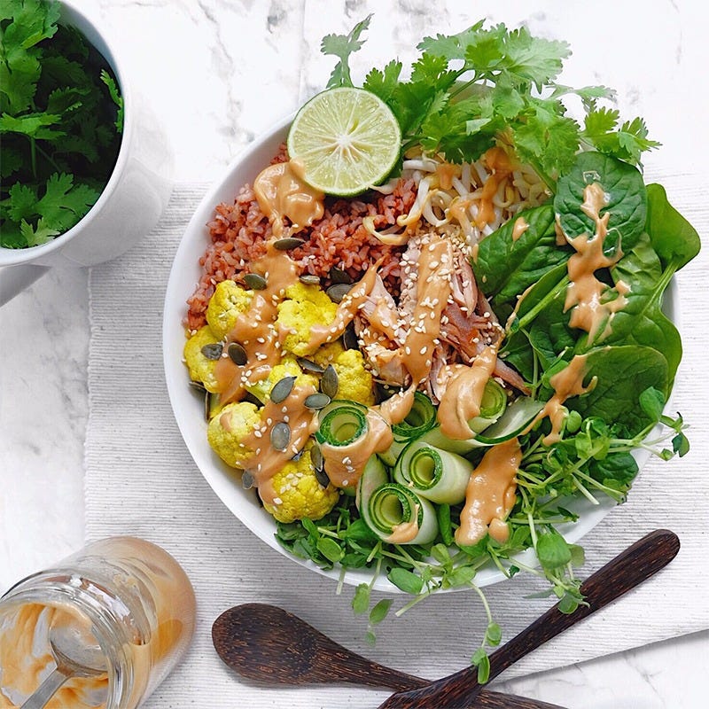 Chicken Satay Nourish Bowl